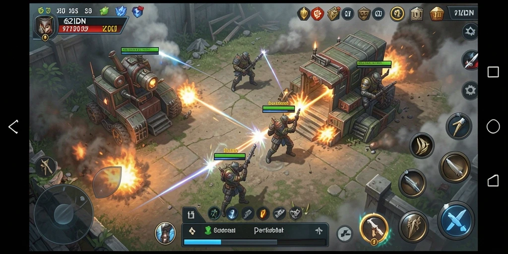 Tampilan gameplay dinamis dan strategi taktis di 62IDN.