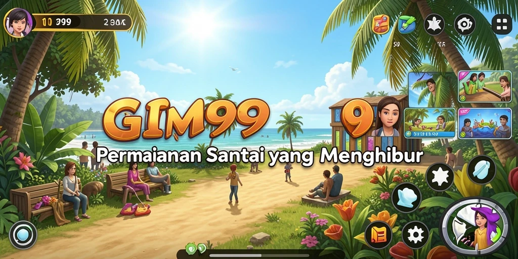 Tampilan gameplay GIM999 yang menyenangkan dan menghibur.