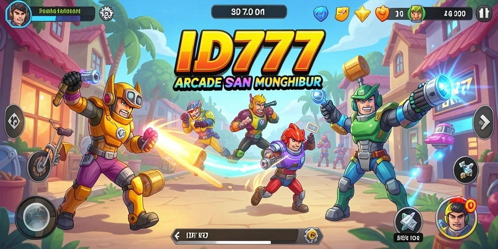 Screenshot ID777 menampilkan gameplay seru dalam permainan arcade.