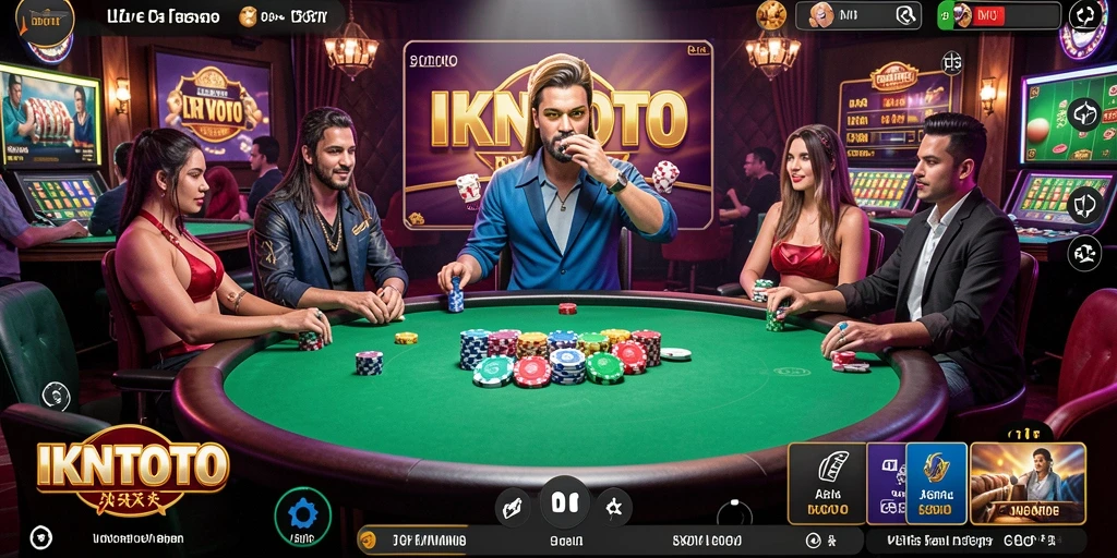 Tampilan gameplay Live Casino yang menarik dan interaktif di IKNTOTO.