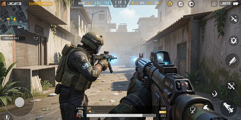 Tangkapan layar menampilkan aksi mendebarkan dalam gameplay LANCAR138 yang intens.