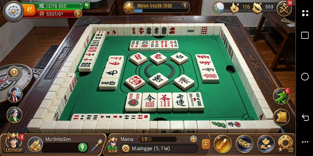 Screenshot LETSTHOR menampilkan gameplay Mahjong yang menantang.