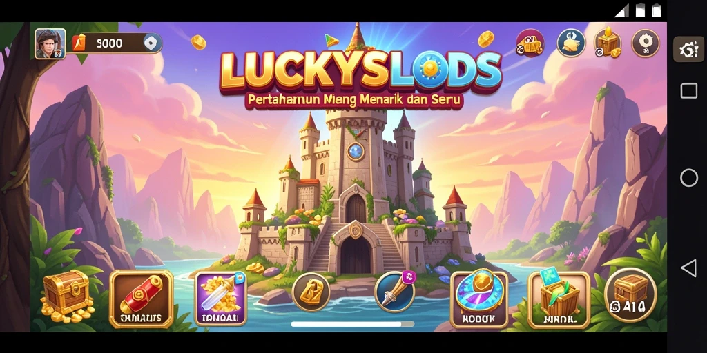 Tampilan gameplay seru di LUCKYSLOTS yang penuh strategi.