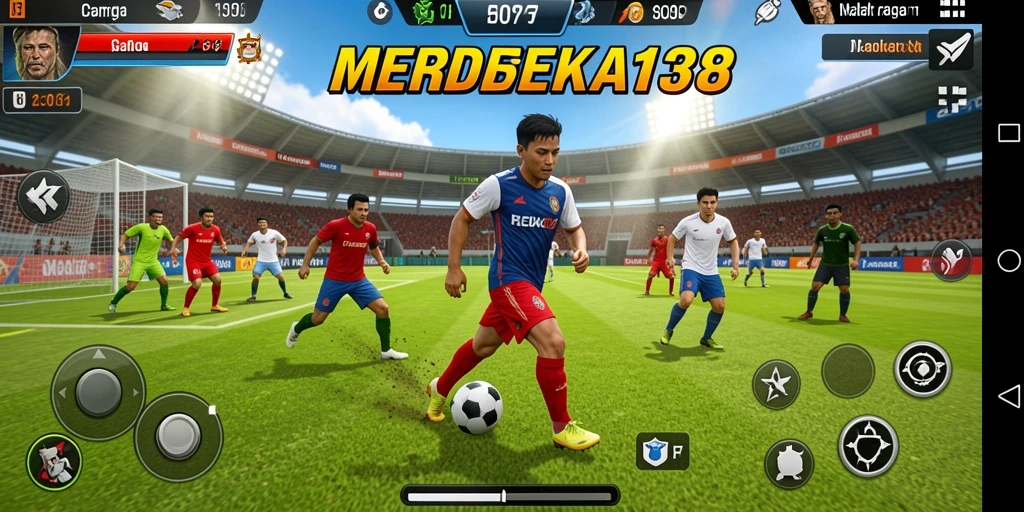 Tampilan gameplay seru dalam MERDEKA138, buktikan kemampuanmu di lapangan.