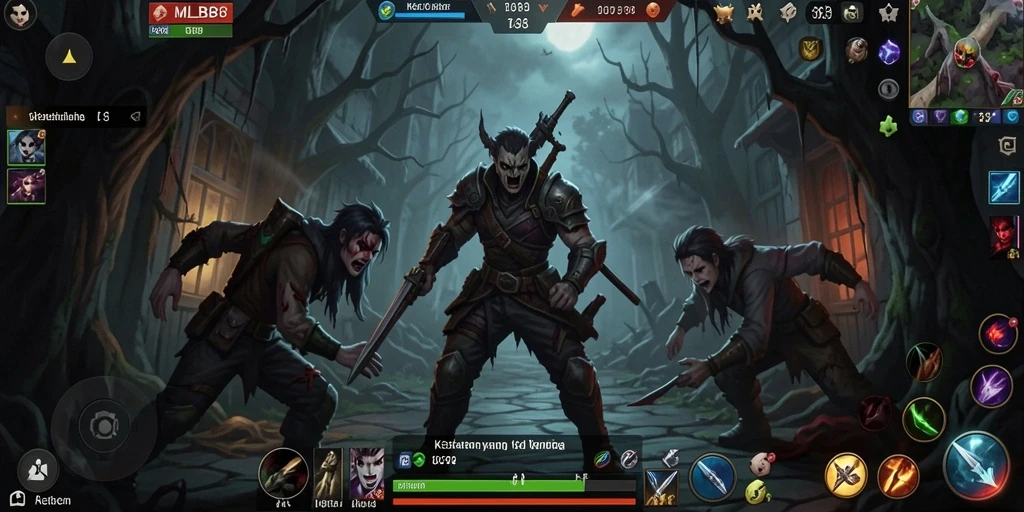Gameplay menegangkan dan atmosfer kelam di MLBB8.