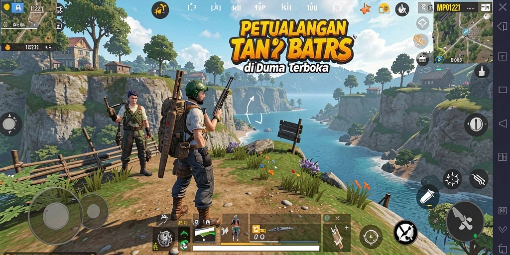 Tangkapan layar menampilkan aksi seru di dunia Open World MPO1221.