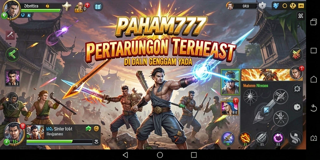 Tampilan gameplay seru di PAHAM777 dengan aksi bertarung yang mendebarkan.