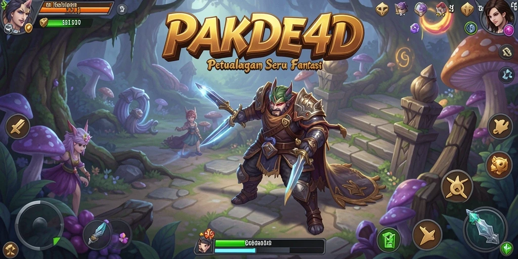 Screenshot PAKDE4D menampilkan aksi seru dalam dunia petualangan.