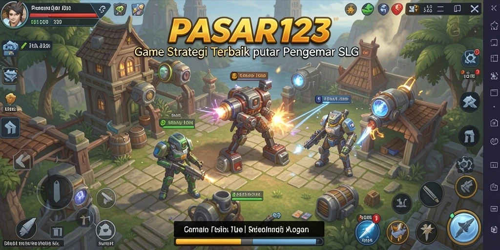 Tampilan gameplay menarik dalam PASAR123 dengan aksi SLG yang mendebarkan.