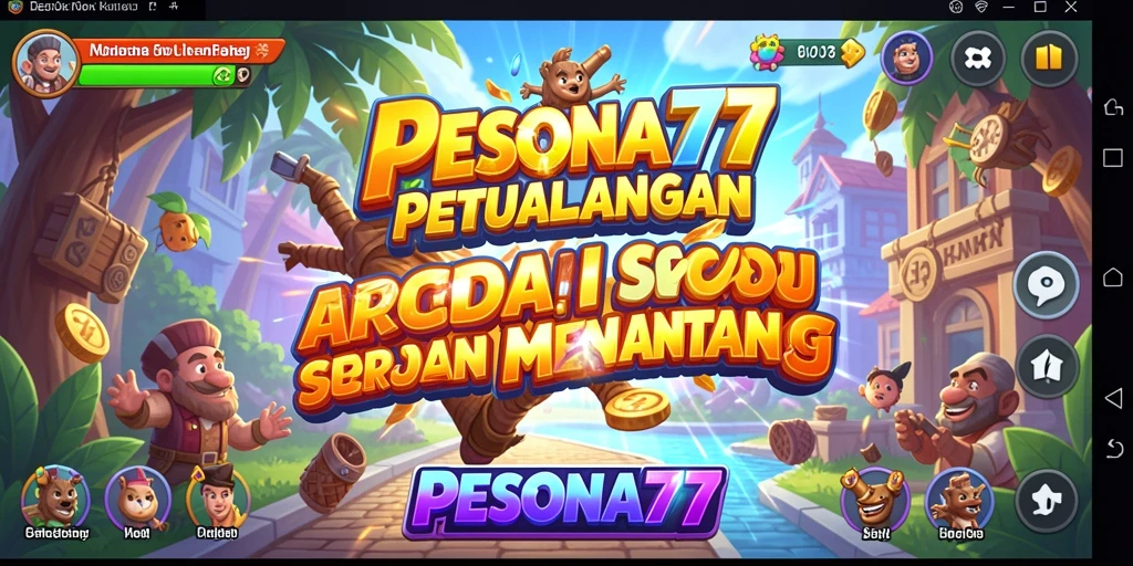 Screenshot PESONA77 menampilkan keseruan gameplay Arcade.