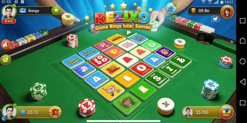 Screenshot permainan Bingo REZIXO yang menampilkan keberanian pemain.