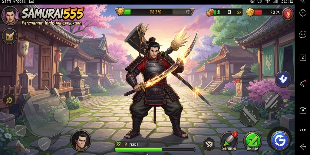 Tampilan gameplay SAMURAI555 yang menarik dan menyenangkan.
