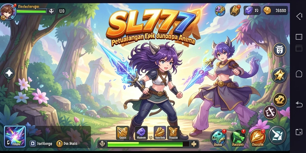 Tampilan menakjubkan dari gameplay <strong>SL777</strong> dalam dunia Anime yang epik.