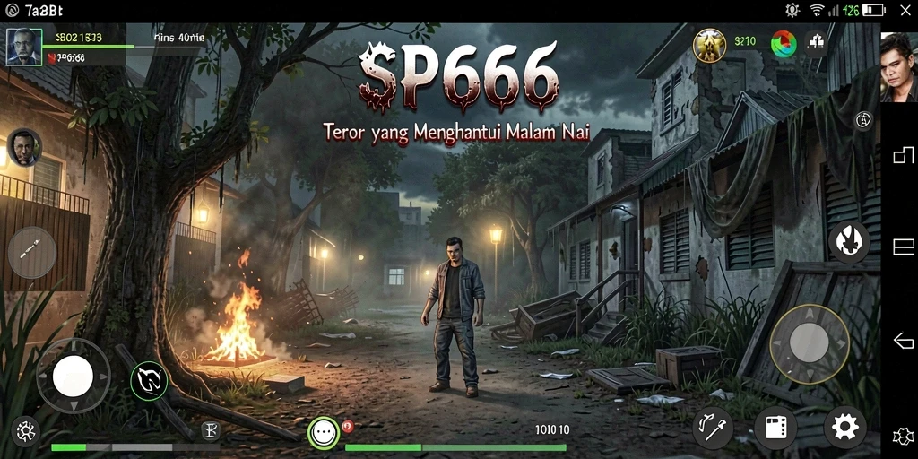 Screenshot yang menunjukkan gameplay penuh ketegangan dan kengerian dalam SP666.