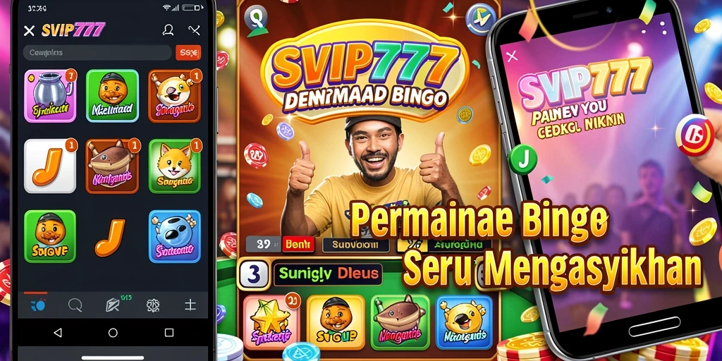 Tampilan menarik dari permainan Bingo di SVIP777 dengan pemain aktif.