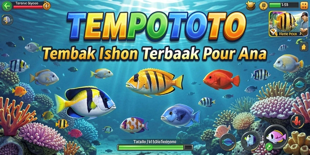 Screenshot TEMPOTOTO menampilkan momen seru dalam game Tembak Ikan.